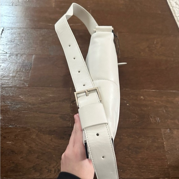 AllSaints Colette Leather Crossbody Bag – Pampus White, Brand New With Ta - Picture 6 of 16